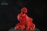  Tượng Rồng Thủ Biên, Men Đỏ Mộc, Gốm Thủ Biên, Quà tặng cao cấp xuân Giáp Thìn phiên bản giới hạn, C21cm x R19cm- SP002786 