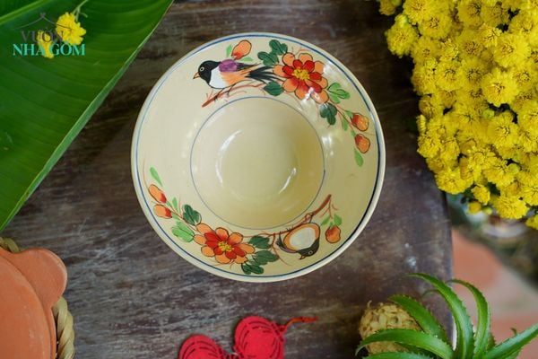  [TẾT] Chén Chiết Yêu Họa Tiết Hiện Đại - BST Xuân Niên - Gốm Thủ Biên - R16xC8. 