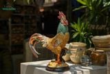  Tượng Gà Trống thủ công mỹ nghệ, màu da lươn, gốm Nam Bộ, C38xD30cm-SP002741 