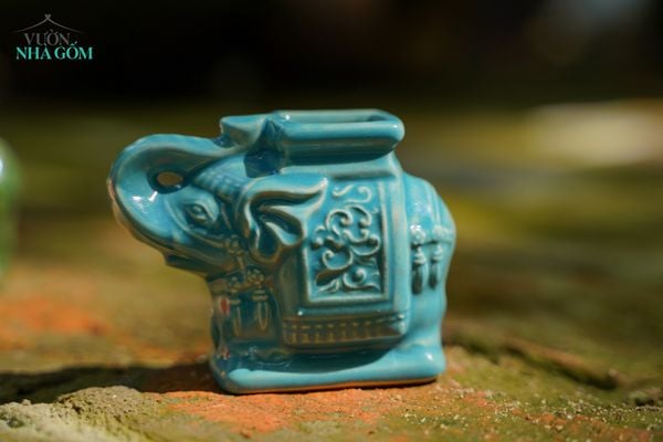  Voi đựng tăm sản xuất thủ công - Ver 2 rực rõ, xưởng Thủ Biên, quà tặng ký ức-SP001823 