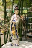  Tượng Quan Âm Giỏ Dâu men xanh đồng, H65cm- 0106gc2031 
