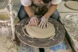  Dĩa bách hoa, thực hiện thủ công, màu men cổ điển phiên bản mới, gốm Thủ Biên, R27cm- SP000483 