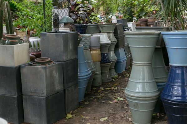  Chậu men size trung, đa dạng kiểu dáng, cao từ 45cm- SP000474 