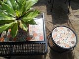  Mosaic cổ điển, đôn ghế cao, H45cm- 08231t36124 