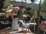  Bình Ca sữa trắng cắm hoa trang trí, bình cắm hoa gốm Nam Bộ, D20xR18xC27cm- SP000292 