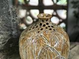  Bình khắc bầu cổ nhọn, H21cm- h khắc bầu cổ nhọn- SP000828 