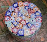  Đôn trụ tròn bách hoa, gốm thủ công mỹ nghệ Nam bộ, C40 x R40cm- 0205tr5073 