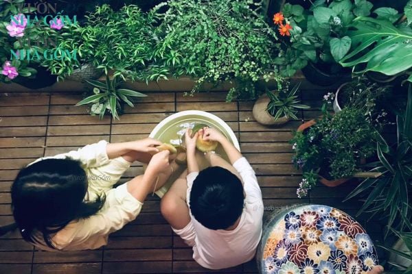  Đôn trụ tròn bách hoa, gốm thủ công mỹ nghệ Nam bộ, C40 x R40cm- 0205tr5073 