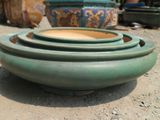  Chậu bonsai Lá, tròn dẹp ba chân, bộ 3-0102d2p034 