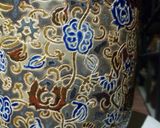  Bình vuốt tay, họa tiết Vân phụng, C30 x R11 cm- 1004p5g1350 