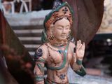  Tượng Quan âm Tara màu đỏ hoàng hôn, C25 x R20cm- 010601m043 