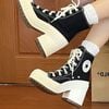 Giày Converse Chuck 70 De Luxe Heel High Black Egret - A05347C