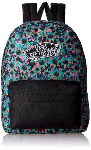 Vans 22 Ltrs Black and Turquoise Casual Backpack , SKU : VN000NZ0IE1