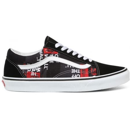 Vans Old Skool Packing Tape Black/Red-True White - VN0A4U3BWZ4