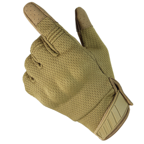 Găng tay raw lỗ dài vàng