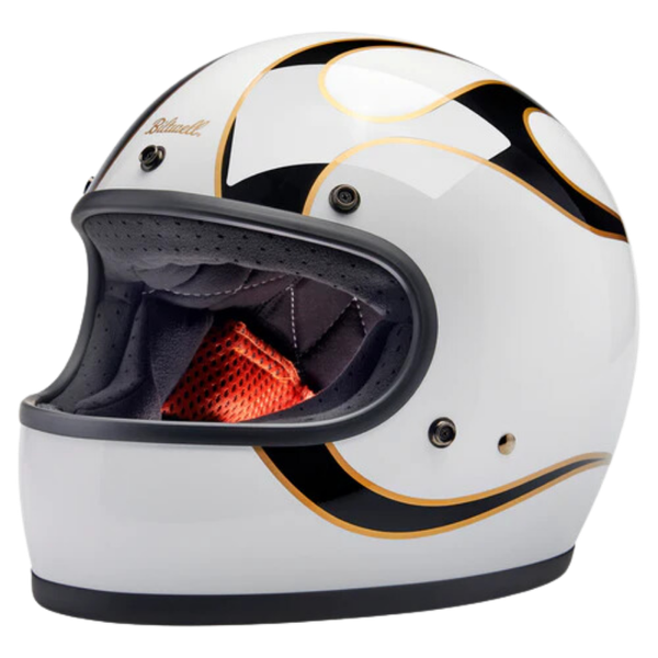 Gringo ece Gloss White / Black Flames
