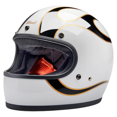 Gringo ece Gloss White / Black Flames
