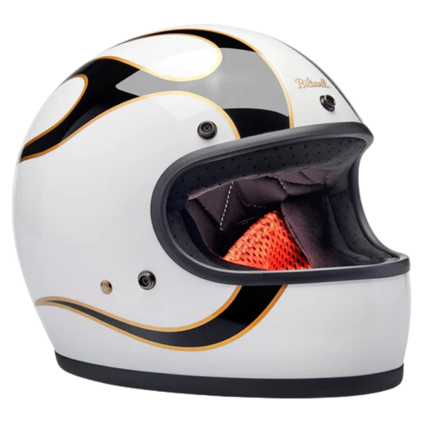 Gringo ece Gloss White / Black Flames