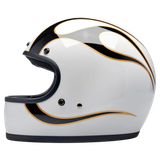 Gringo ece Gloss White / Black Flames