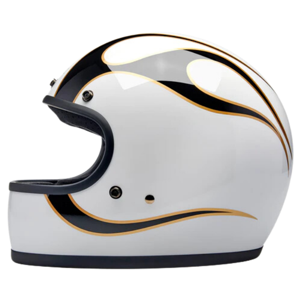 Gringo ece Gloss White / Black Flames