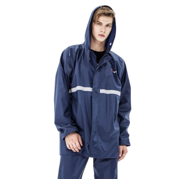 Áo mưa basic xanh dương