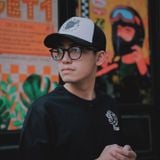 Nón trucker Raw trắng