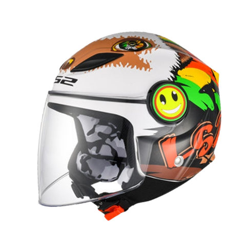 LS2 OF602 FUNNY FOR KID Red And Yellow Hedgehog