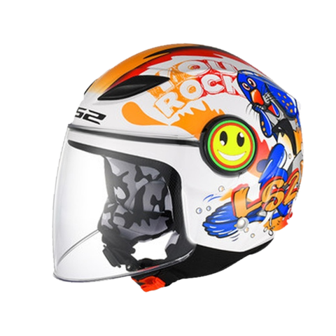 LS2 OF602 FUNNY FOR KID Teblan Yellow Seal