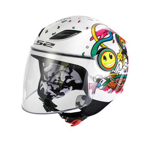 LS2 OF602 FUNNY FOR KID White Lollipop