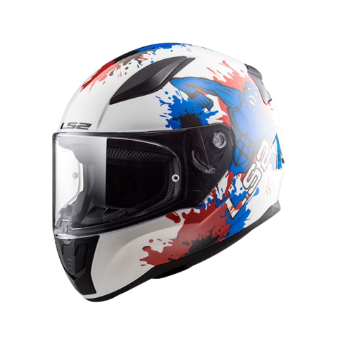LS2 FF353 Rapid For Kid Monster White Blue
