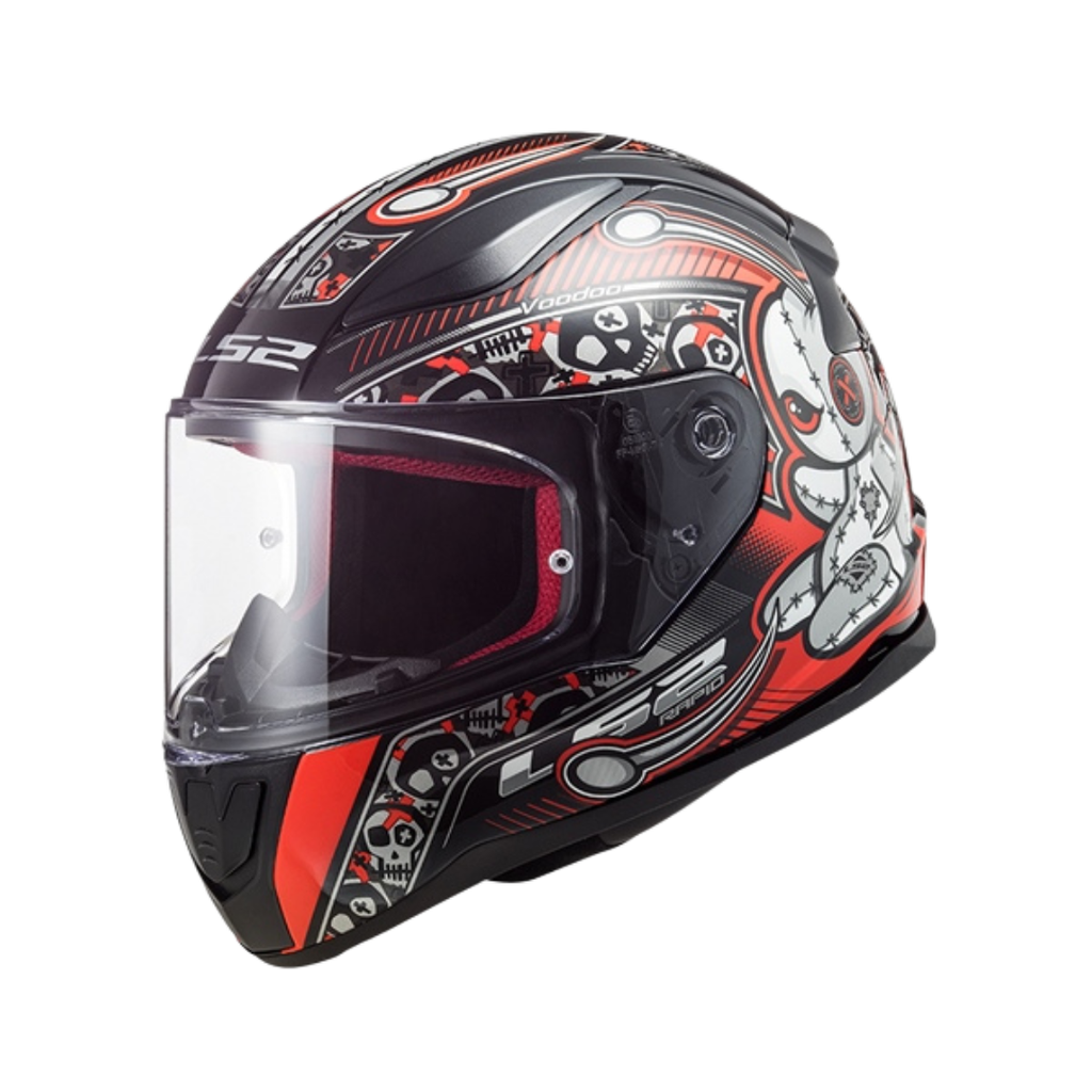 LS2 FF353 Rapid For Kid Voodoo Black Red