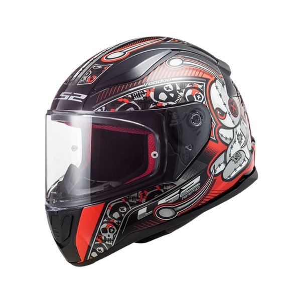 LS2 FF353 Rapid For Kid Voodoo Black Red