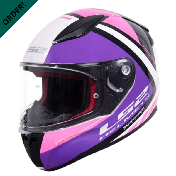 LS2 FF353 Rapid Blink White Fuchsia