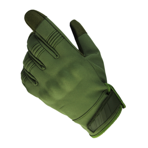 Găng tay raw dài xanh lá