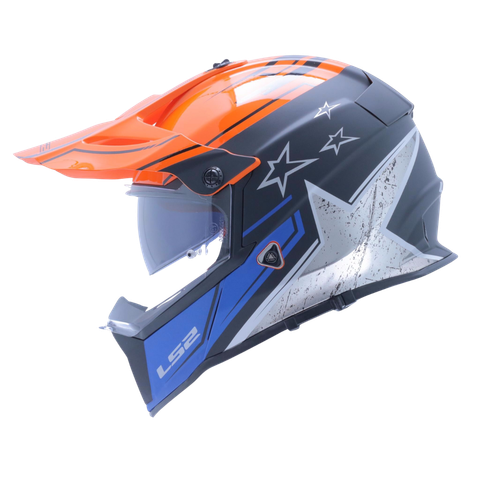 LS2 MX436 Pioneer Core Black Organce