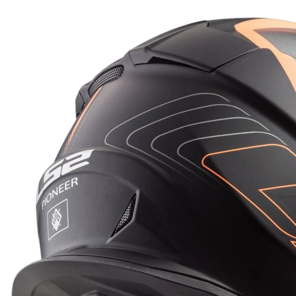 LS2 MX436 Pioneer Core Black Organce