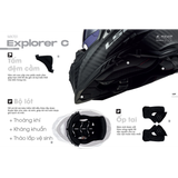 LS2 MX701 Explorer Carbon - Gloss carbon