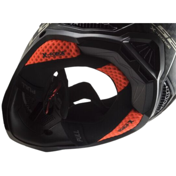 LS2 MX703 X-Force Carbon Barrier H-V Yellow Red
