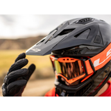 LS2 MX703 X-Force Carbon Barrier H-V Yellow Red