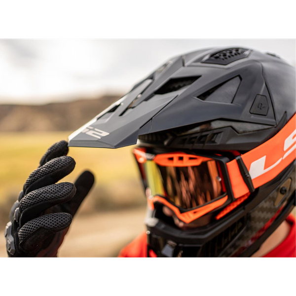 LS2 MX703 X-Force Carbon Barrier H-V Yellow Red