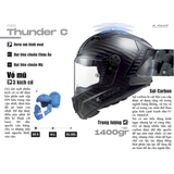 LS2 FF805 Thunder Carbon Sputnik Gloss Metal Red