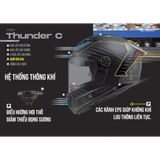 LS2 FF805 Thunder Carbon Sputnik Gloss Metal Red