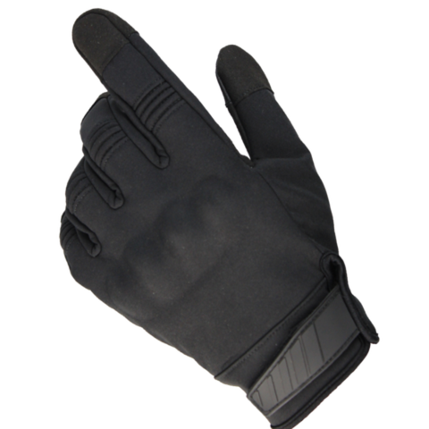 Găng tay raw dài đen