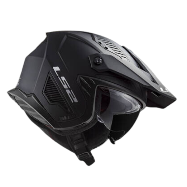 LS2 OF606 Solid Gloss Black