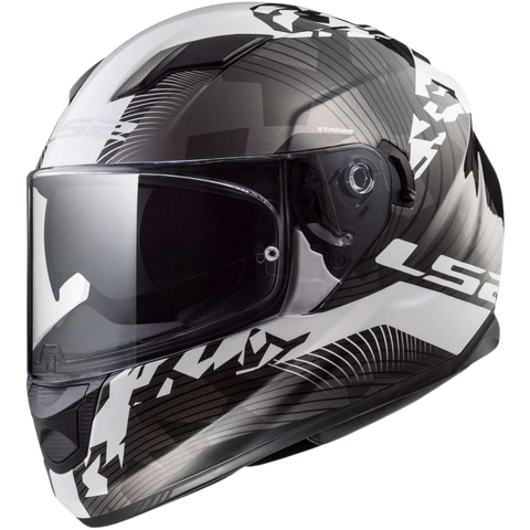 LS2 FF320 Hype Black White Titanium