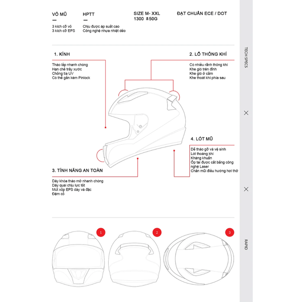 LS2 FF353 Rapid Blink White Red