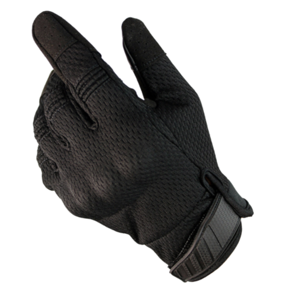 Găng tay raw lỗ dài đen