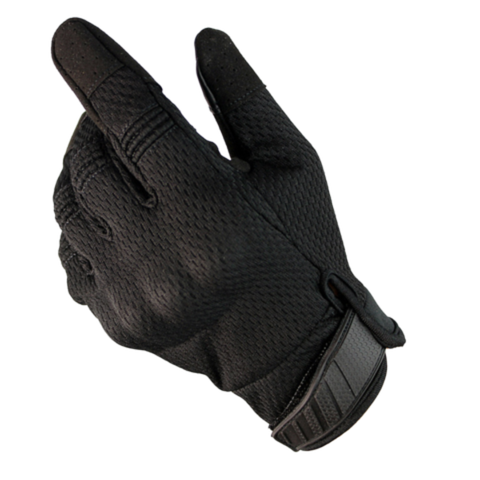 Găng tay raw lỗ dài đen