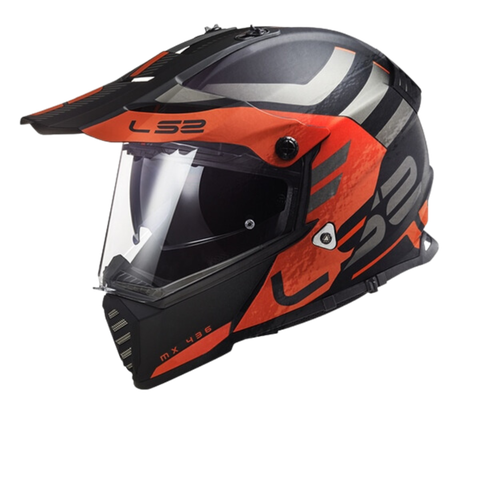 LS2 MX436 EVO Adventurer Black Orange