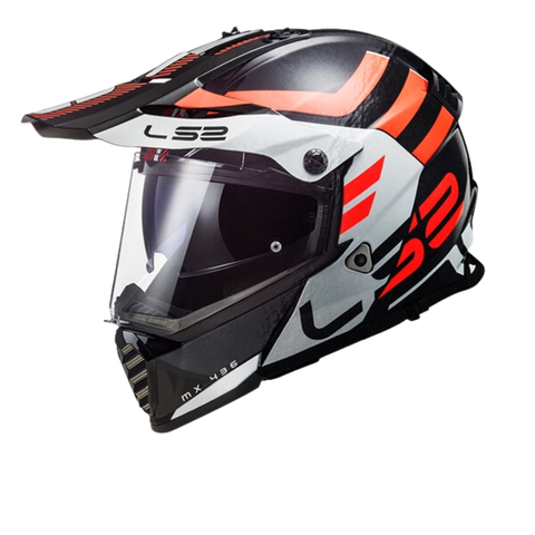 LS2 MX436 EVO Adventurer Black White